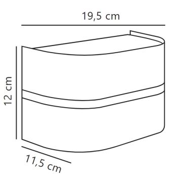 Nordlux - Iluminação de parede exterior SIBELIS 1xE27/10W/230V IP44 antracite