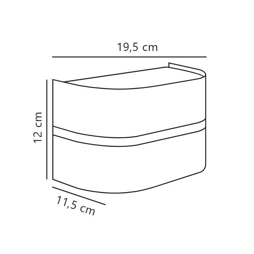 Nordlux - Iluminação de parede exterior SIBELIS 1xE27/10W/230V IP44 antracite