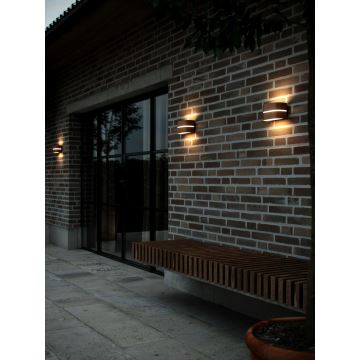 Nordlux - Iluminação de parede exterior SIBELIS 1xE27/10W/230V IP44 castanho