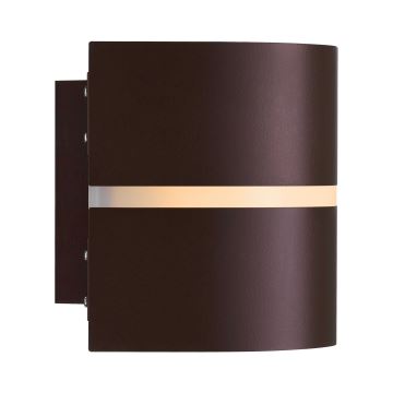 Nordlux - Iluminação de parede exterior SIBELIS 1xE27/10W/230V IP44 castanho