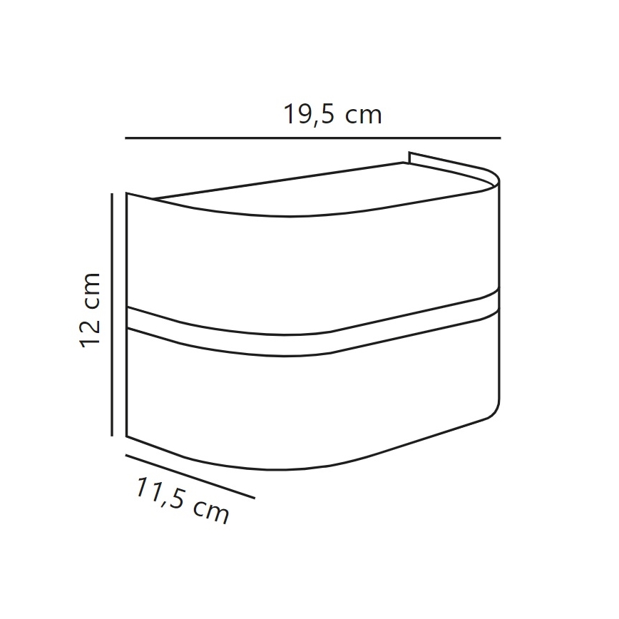 Nordlux - Iluminação de parede exterior SIBELIS 1xE27/10W/230V IP44 castanho