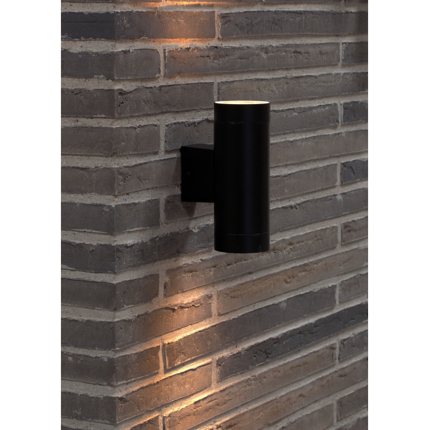 Nordlux - Iluminação de parede exterior TIN 2xGU10/35W/230V IP54 preto