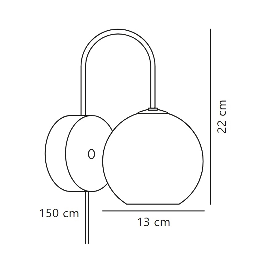 Nordlux - Iluminação de parede FRANCA 1xE14/40W/230V