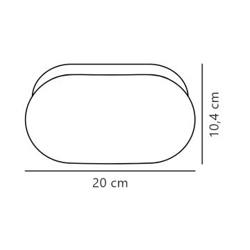 Nordlux - Iluminação de parede para casa de banho FOAM 1xE27/55W/230V IP44 branco