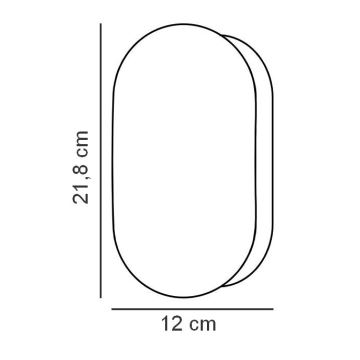 Nordlux - Iluminação de parede para casa de banho FOAM 1xE27/55W/230V IP44 preto