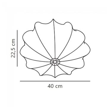 Nordlux - Iluminação de teto AERON 1xE27/40W/230V diâmetro 40 cm