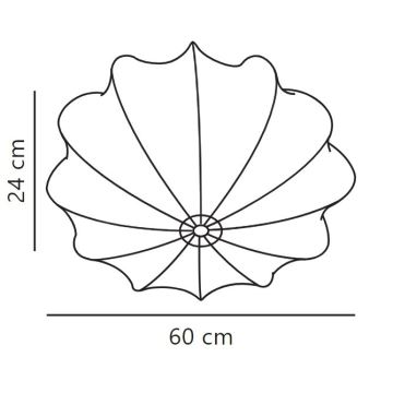 Nordlux - Iluminação de teto AERON 3xE27/25W/230V diâmetro 60 cm