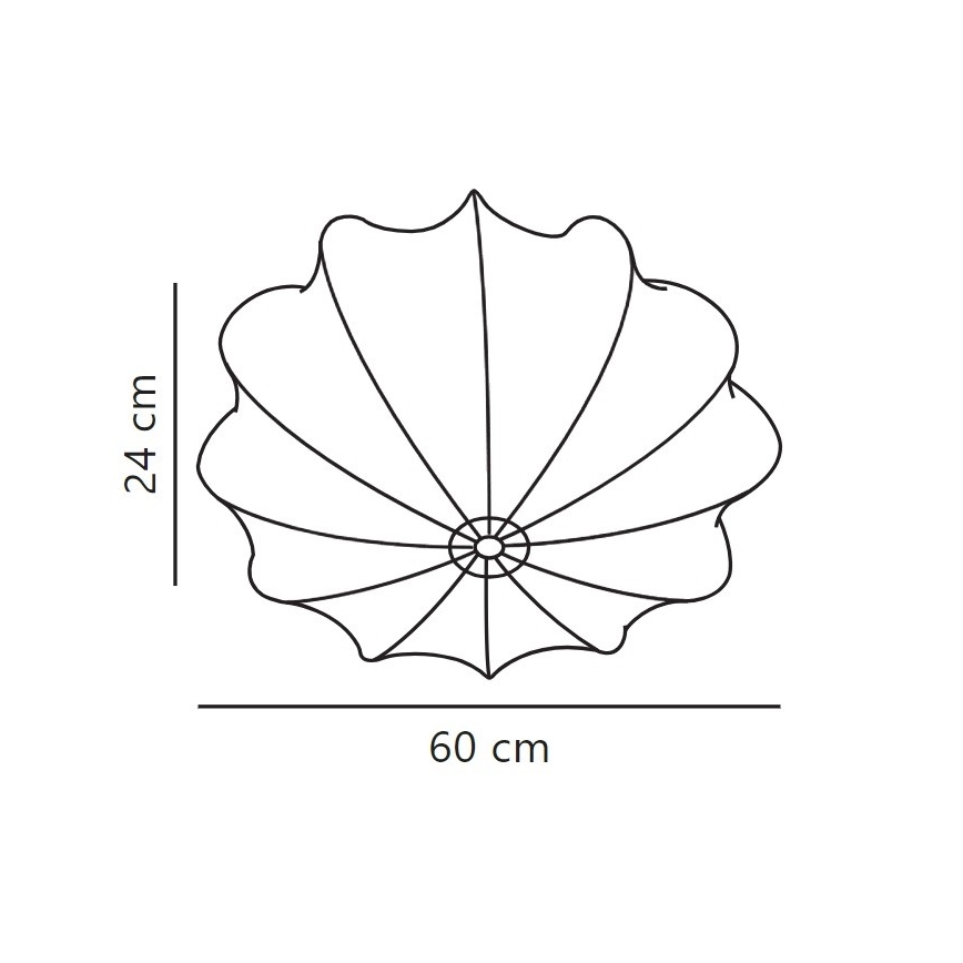 Nordlux - Iluminação de teto AERON 3xE27/25W/230V diâmetro 60 cm