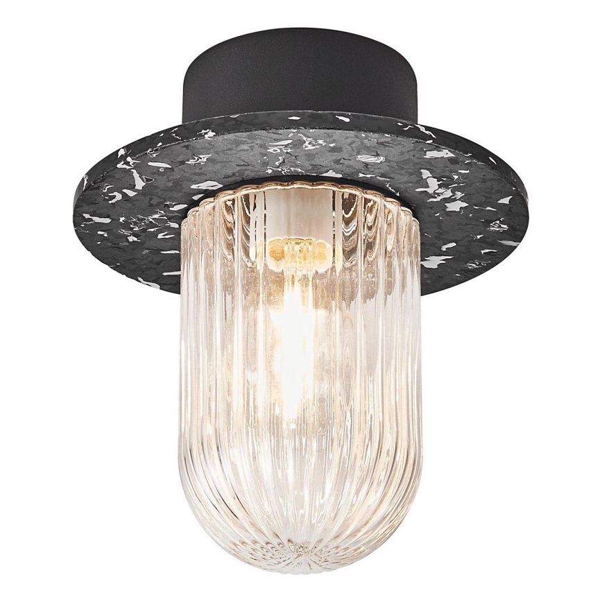 Nordlux - Iluminação de teto exterior JANUKA 1xE27/60W/230V IP54 preto