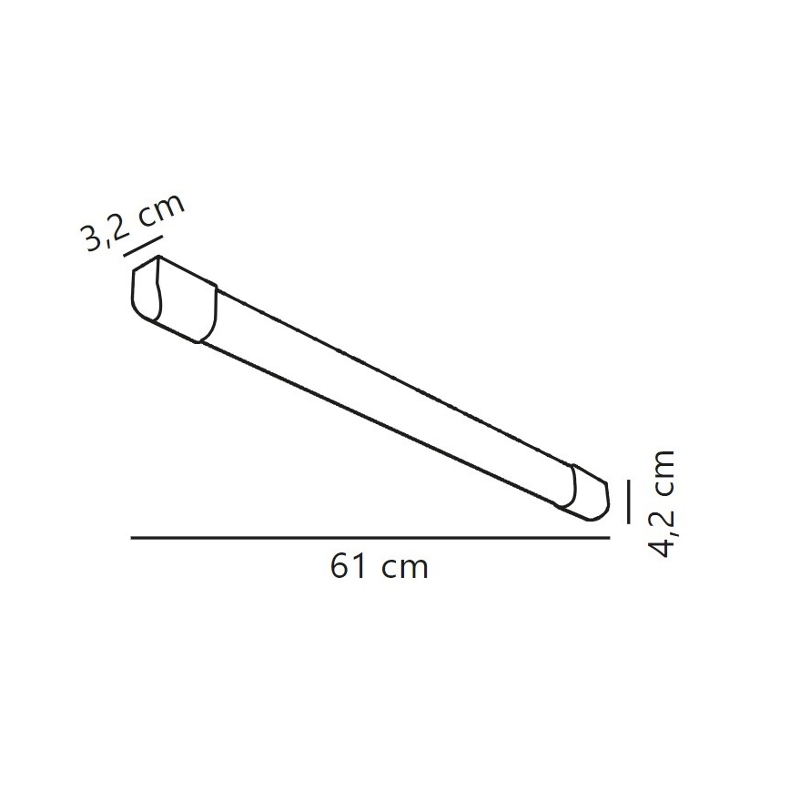 Nordlux - Iluminação LED fluorescente ARLINGTON LED/10W/230V 61 cm