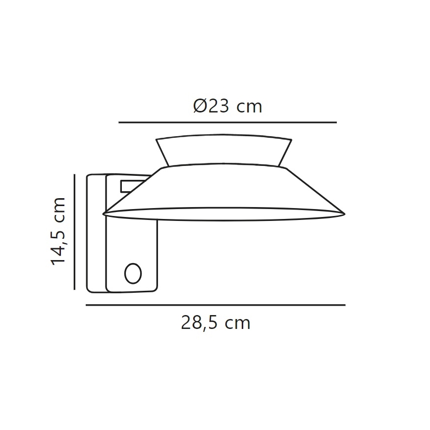 Nordlux - Iluminação solar de parede LED com sensor JUSTINA LED/5W/3,7V IP44