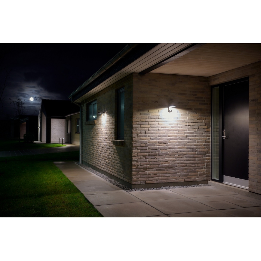 Nordlux - Iluminação solar de parede LED com sensor RICA LED/5W/3,7V IP44 redondo