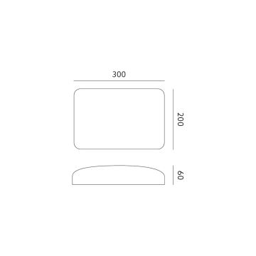 Número de casa LED com sensor NUMOS LED/7W/230V IP65