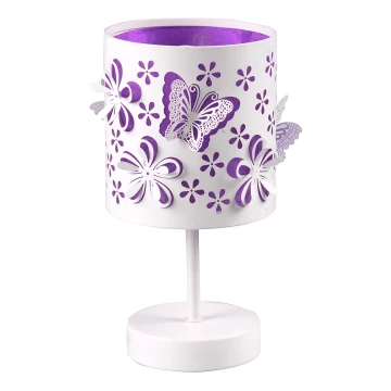 ONLI - Candeeiro de criança TITILLA 1xE14/6W/230V 22 cm roxo/branco