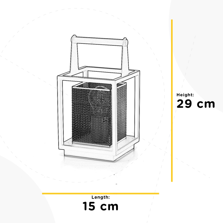 ONLI - Candeeiro de mesa MALIK 1xE27/22W/230V 29 cm dourado/preto