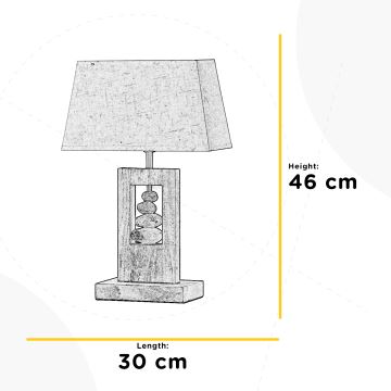 ONLI - Candeeiro de mesa MIRIEL 1xE27/22W/230V