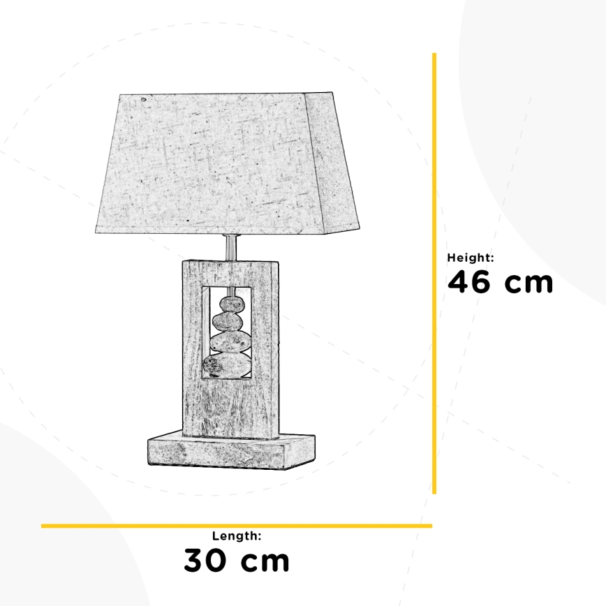 ONLI - Candeeiro de mesa MIRIEL 1xE27/22W/230V