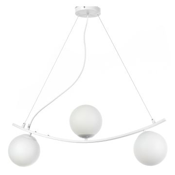 ONLI - Candeeiro suspenso TRIO 3xE14/6W/230V branco