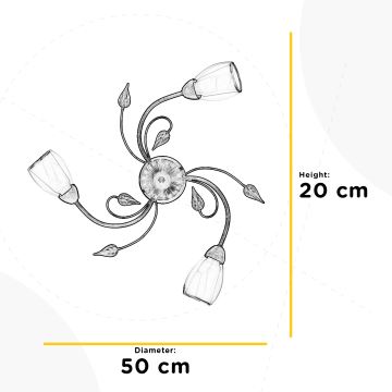 ONLI - Iluminação de teto LILIANA 3xE14/6W/230V