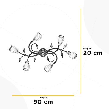 ONLI - Iluminação de teto LILIANA 6xE14/6W/230V