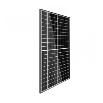 Painel solar fotovoltaico LEAPTON 410Wp armação preta IP68 Half Cut