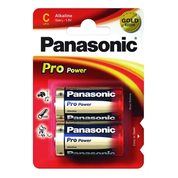 Panasonic LR14 PPG - bateria alcalina de 2pcs C Pro Power 1.5V