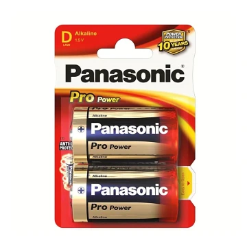 Panasonic LR20 PPG - 2pcs bateria alcalina D Pro Power 1.5V