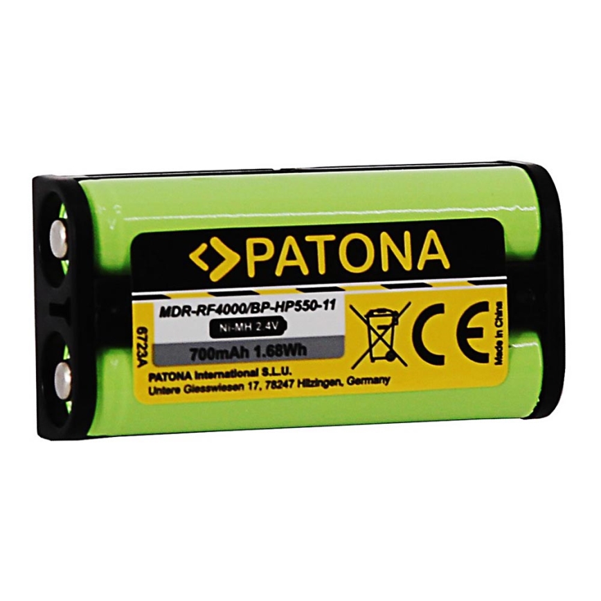 PATONA - Bateria Bateria Sony BP-HP550 700mAh Ni-Mh MDR-RF4000