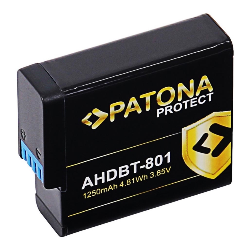 PATONA - Bateria GoPro Hero 5/6/7/7/8 1250mAh Li-Ion Protect