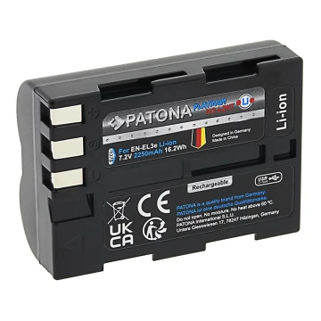 PATONA - Bateria Nikon EN-EL3E 2250mAh Li-Ion Platinum USB-C charging