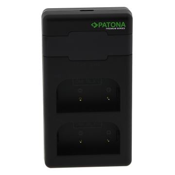 PATONA - Carregador rápido Dual Olympus BLX-1 + cabo USB-C 0,6m