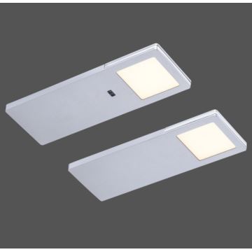 Paul Neuhaus 1156-21-2-CONJUNTO 2x Iluminação de mobília LED com sensor AMON 2,5W/230V