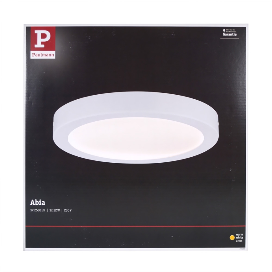 Paulmann 70899 - LED/22W Luz de teto ABIA 230V