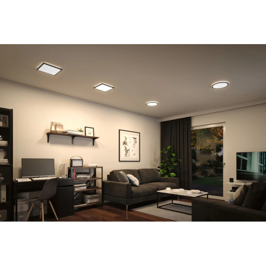 Paulmann 71014 - LED/11,2W Painel integrado ATRIA 230V 4000K 19x19 cm preto