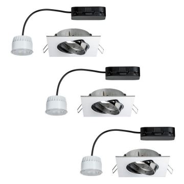 Paulmann 92774 - CONJUNTO 3x LED/6,8W Luz encastrada de casa de banho PREMIUM LINE 230V