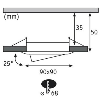 Paulmann 92774 - CONJUNTO 3x LED/6,8W Luz encastrada de casa de banho PREMIUM LINE 230V