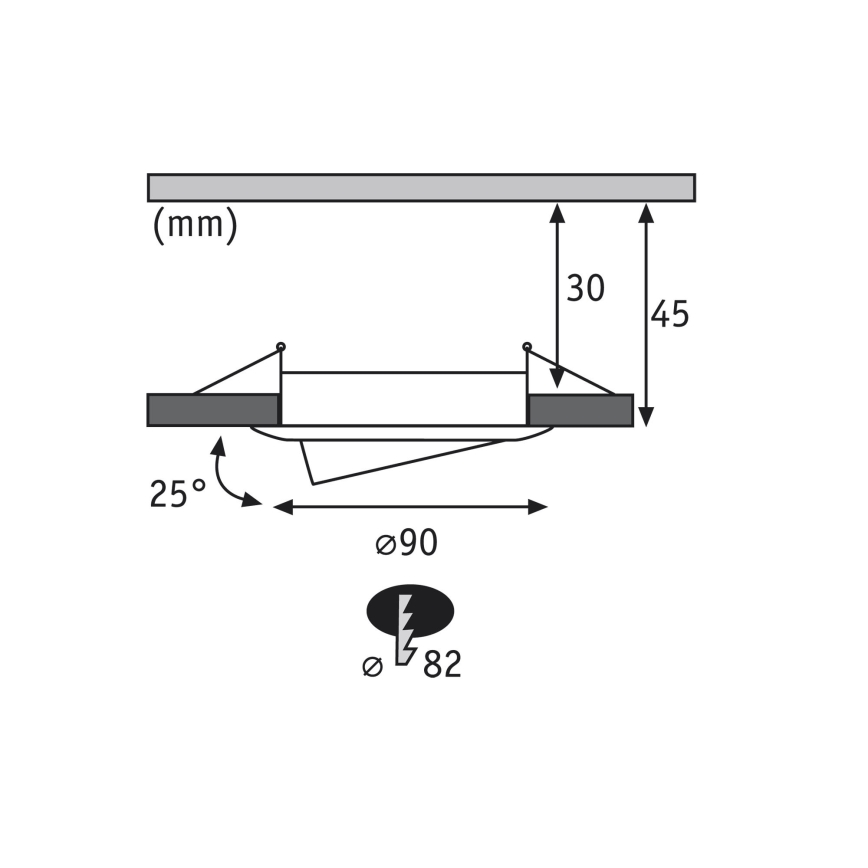 Paulmann 92817 - CONJUNTO 3xLED/7W IP23 Foco de encastrar para casa de banho com regulação COIN 230V