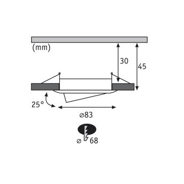 Paulmann 92821 - CONJUNTO 3x LED/7W IP23 Foco de encastrar para casa de banho com regulação COIN 230V