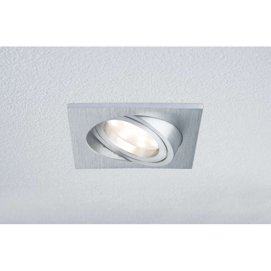 Paulmann 92839 - CONJUNTO 3x LED/7W IP23 Focos de encastrar para casa de banho com regulação COIN 230V