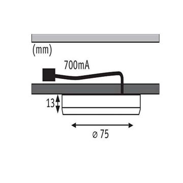 Paulmann 93564 - CONJUNTO 3x LED/4,5W Iluminação para móveis FURNITURE 230V