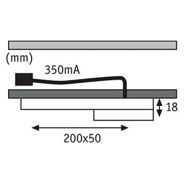 Paulmann 93566 - CONJUNTO 3xLED/3,2W Iluminação para móvel SETUP 230V