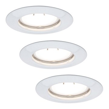 Paulmann 93655 - CONJUNTO 3xLED-GU10/4,5W Iluminação embutida 230V