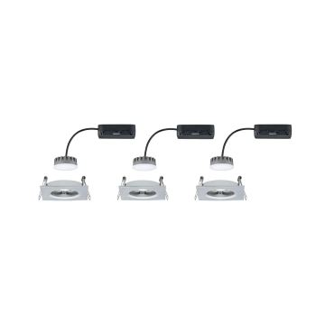 Paulmann 93895 - CONJUNTO 3xLED/6W IP44 Focos de encastrar para casa de banho com regulação NOVA 230V