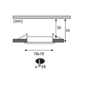 Paulmann 93895 - CONJUNTO 3xLED/6W IP44 Focos de encastrar para casa de banho com regulação NOVA 230V