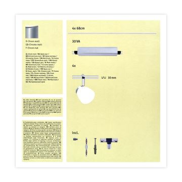 Paulmann 95196 - 4xLED/4W Foco ICE 230V