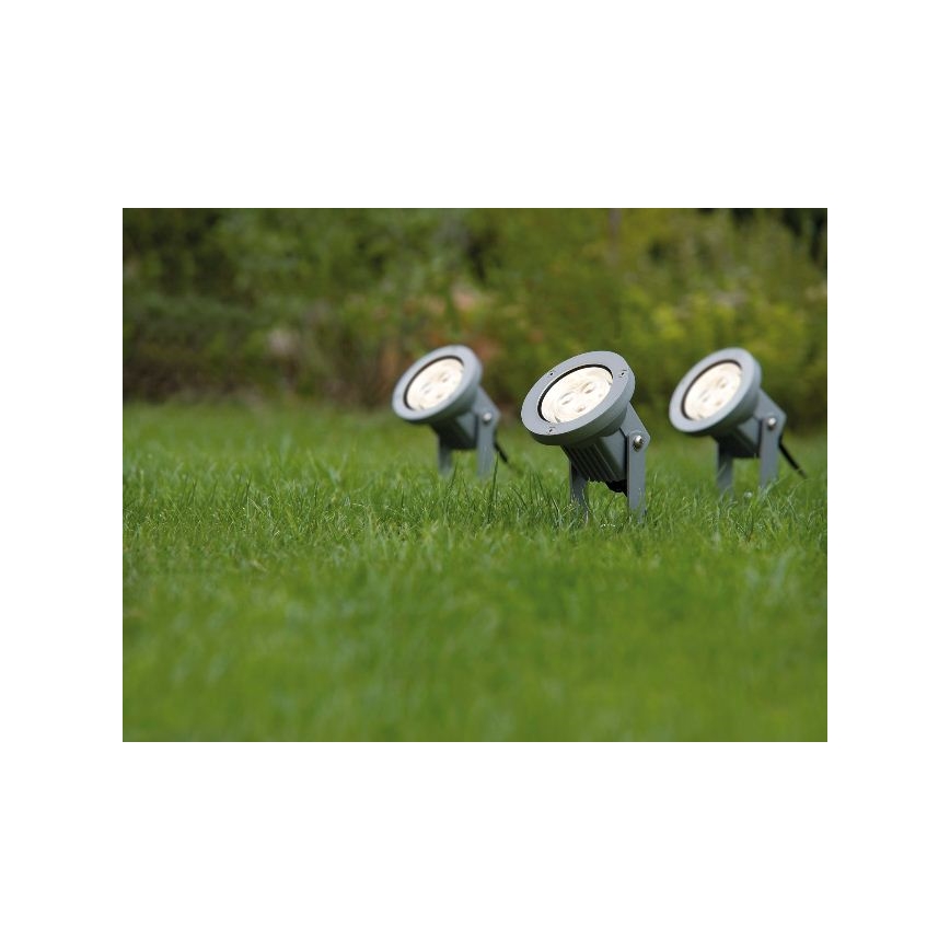 Paulmann 98845 - CONJUNTO 3x LED/3W IP65 Holofote GARDENSPOT 230V