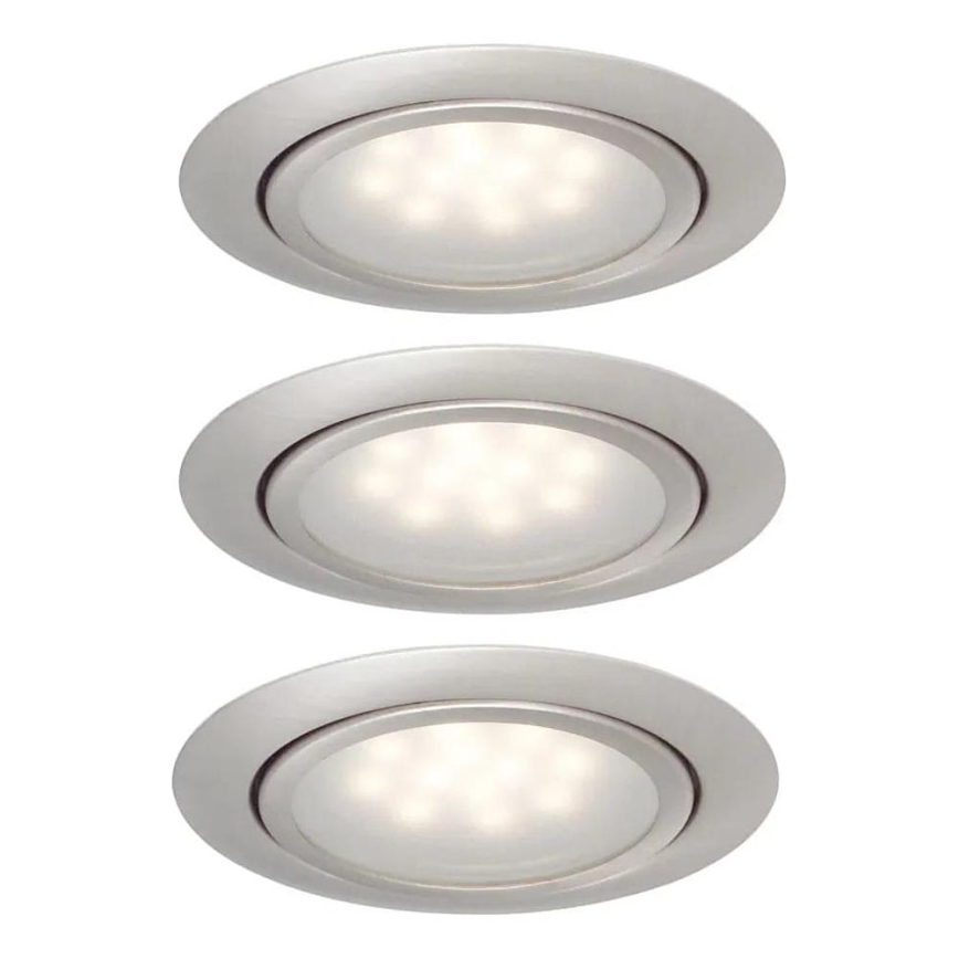 Paulmann 99812 - CONJUNTO 3xLED/1W Iluminação embutida MICRO LINE 230V