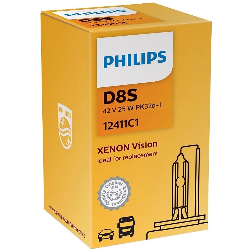 Philips 12411C1 - Lâmpada xénon para automóveis Xenon Vision D8S PK32d-1/25W/42V 4500K