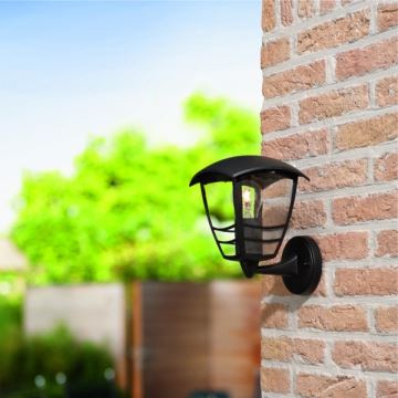 Philips 15380/30/16 - Luz de parede de exterior MYGARDEN CREEK 1xE27/60W/230V IP44