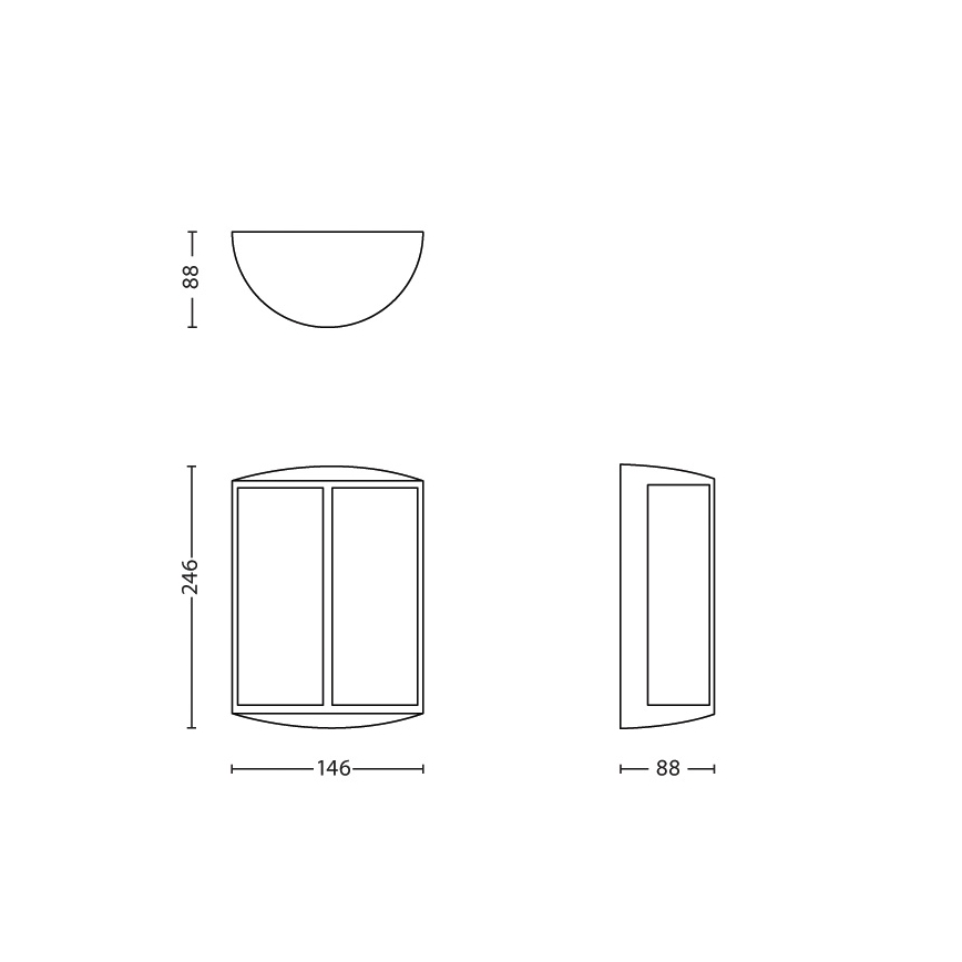 Philips - Iluminação de parede exterior LED 1xLED/6W IP44